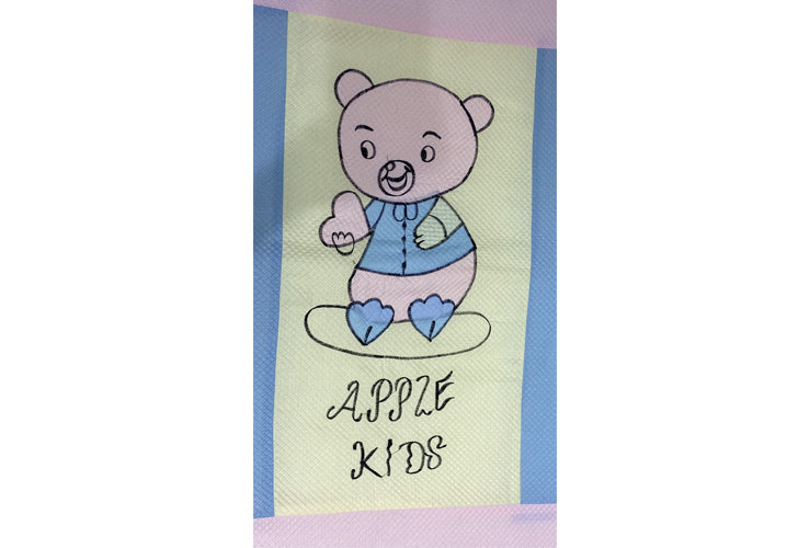 New Born Baby Bedding Play Gym Mattress with Net ( Teddy Bear Print)