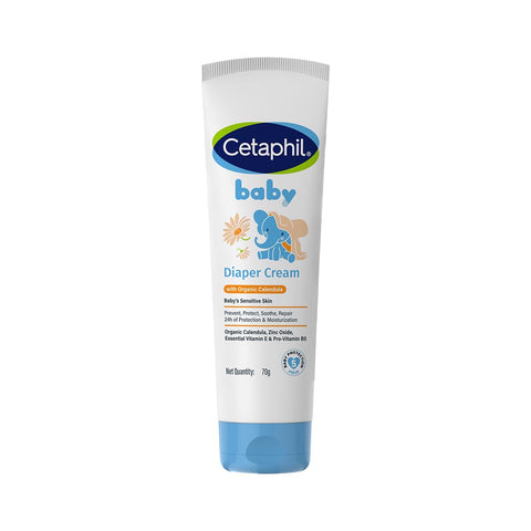 Cetaphil Baby Diaper Cream with Organic Calendula 70 g - For Sensitive Baby Skin