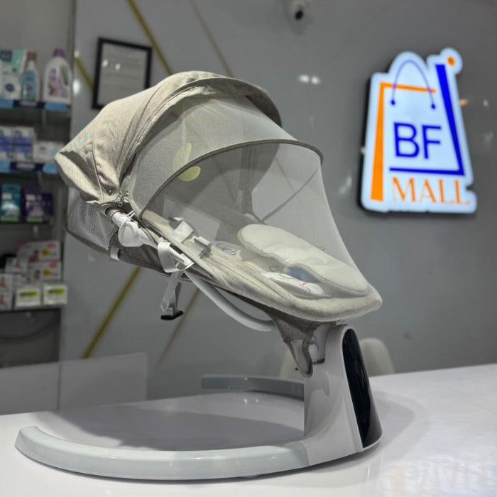 Sleep Ease 2-in-1 baby swing Rocker& Bouncer/ Electric swing and rocker, cradle for new born baby swing cradle with Bluetooth music remote safety harness with removable and washable net along with cable and adapter