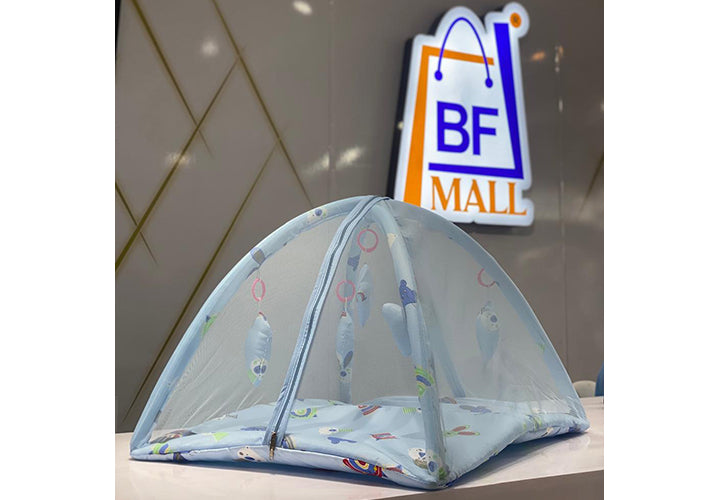 New Born Baby Bedding Play Gym Mattress with Net (Mouse Print)