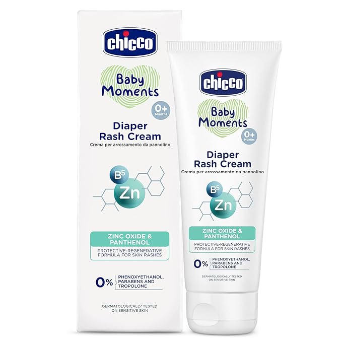 Chicco Baby Moments Diaper Rash Cream, New Advanced Triple Protection Skin Shield Formula with Natural Ingredients to Prevent Rashes