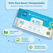 Mee Mee Pure Water Wet Wipes with Lid - Unscented, Plant Derived, Super Thick Baby Wet pure Wipes - 80 pcs