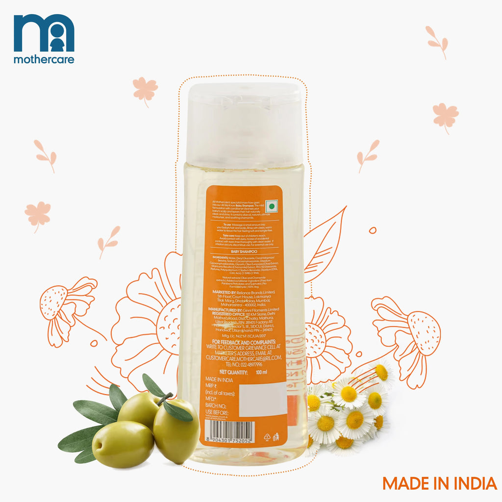 Mothercare All We Know Baby Shampoo 100ml – Orange