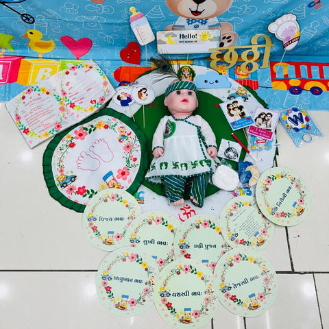 BF Mall’s Full Chhathi Kit for Puja of New Born Baby Boy Celebration