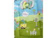 New Born Baby Bedding Play Gym Mattress with Net - Zoo City Pattern