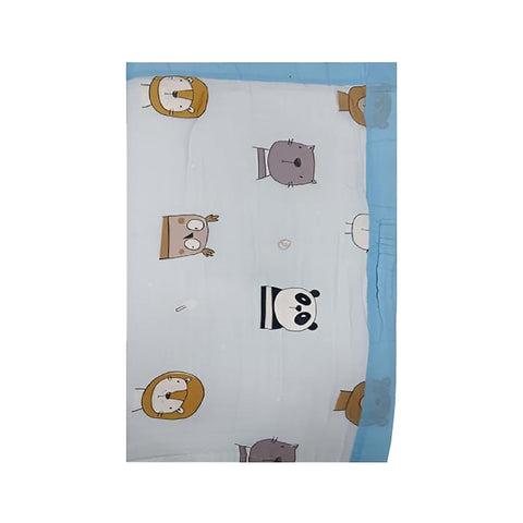 Muslin Baby Blanket – Animal Faces Print with 6 Layers - Super Soft, Breathable & All Seasons Multipurpose Blanket for Newborn.