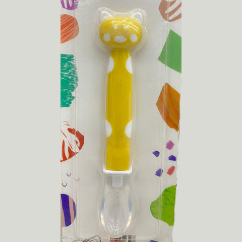 Baby Silicone Feeding Spoon - Pig Shaped Sof Silicone Spoon