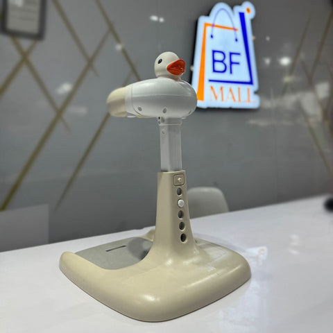 Adjustable Duck Design Baby Shower Bath Stand for 6–24 Months – Anti-Slip Baby Bath Support, Spine Protector, Foldable Portable Standing Bath Stand for Infant Toddlers.