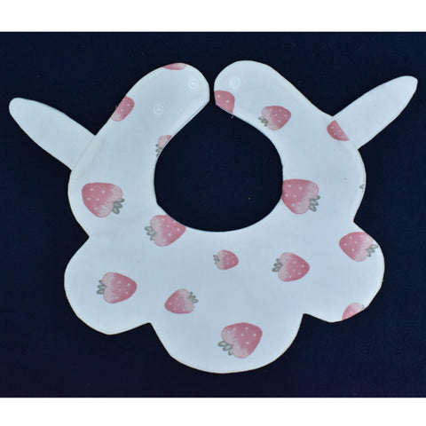 Baby Bib with Cute Ears - Soft & Adjustable Cotton Bib for Newborns, Infants, & Toddlers