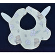 Baby Bib with Cute Ears - Soft & Adjustable Cotton Bib for Newborns, Infants, & Toddlers
