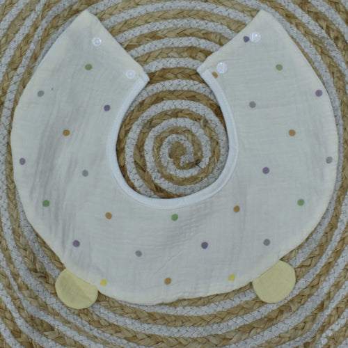 Baby Bibs Muslin 100% Cartoon Print Feeding Bibs for Infants, Soft, Gentle, Washable & Reusable, Comfortable for Newborns & Toddlers.