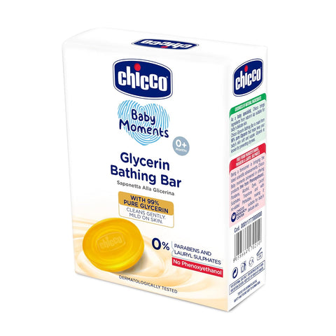Chicco Baby Moments Glycerin Bathing Bar with 99% Pure Glycerin 75g