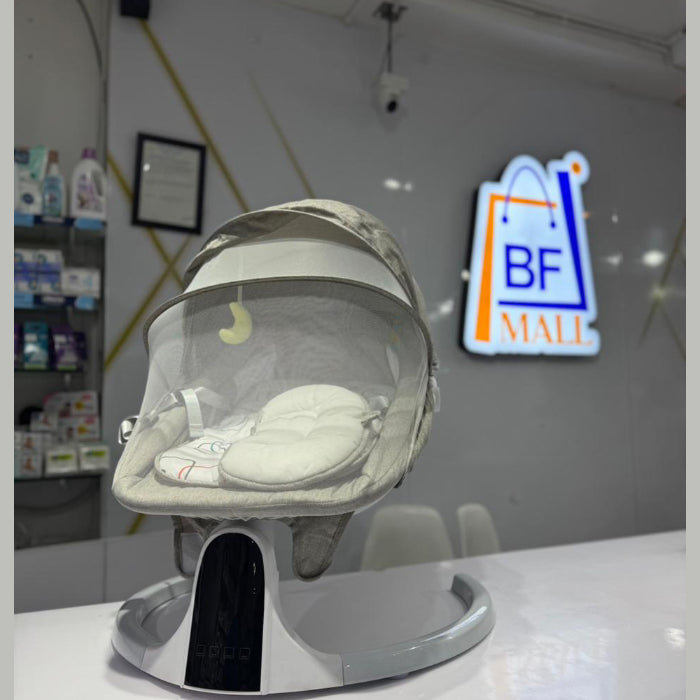 Sleep Ease 2-in-1 baby swing Rocker& Bouncer/ Electric swing and rocker, cradle for new born baby swing cradle with Bluetooth music remote safety harness with removable and washable net along with cable and adapter