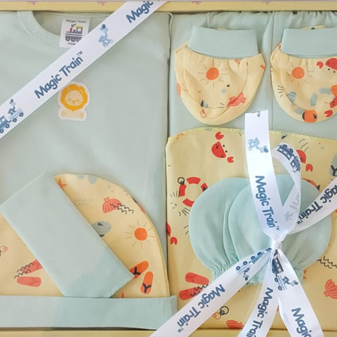 Magic Train New Born Baby Gift Set ( 7 Pcs )