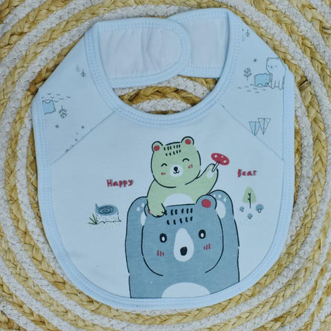 Mami Baby New Born Cotton Bibs with Velcro on Neck