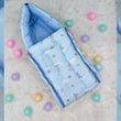 Sleeping Bag 3 in 1 for Baby Girls & Baby Boys for Usage of Bed cum Baby Wrapper / Oddhna cum Blanket in Soft Cotton