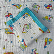 Muslin Baby Blanket – Construction Vehicle Print - Super Soft, Breathable & All Seasons Multipurpose Blanket for Newborn.